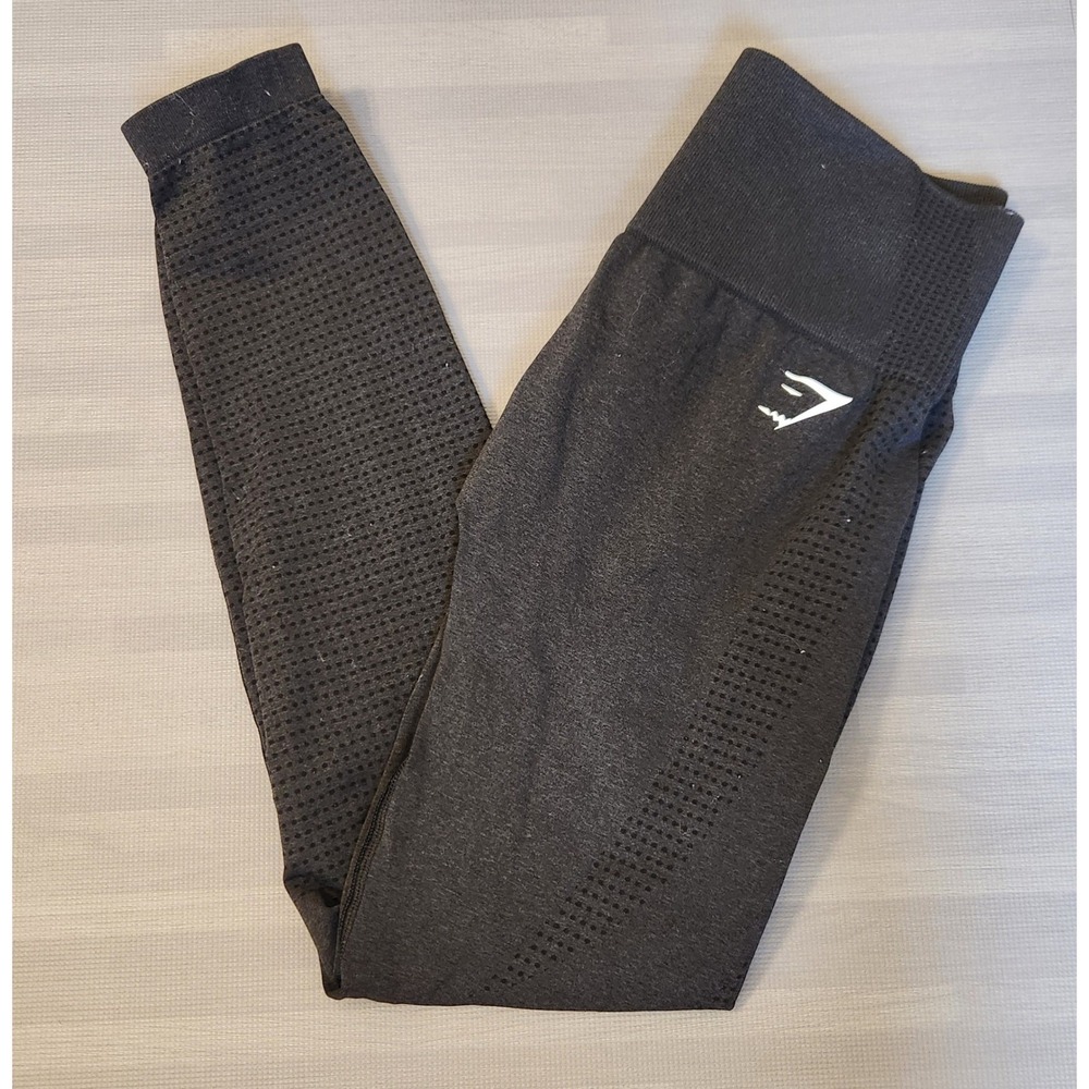 Gymshark Seamless Leggings Black High Waisted Womens M
